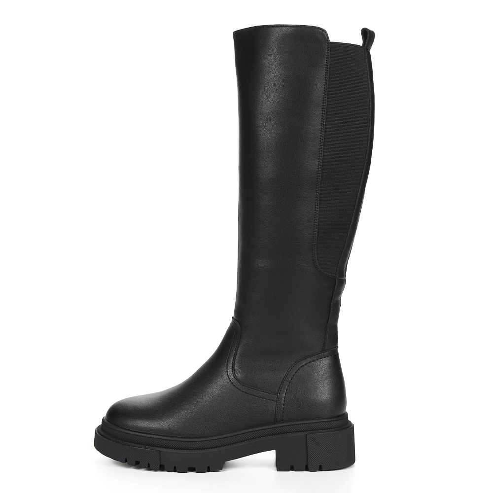 Зимние черные сапоги из кожи Respect