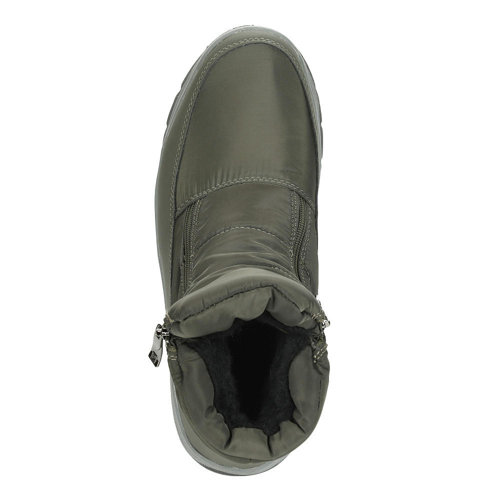 Утепленные дутики из текстиля цвета хаки Respect