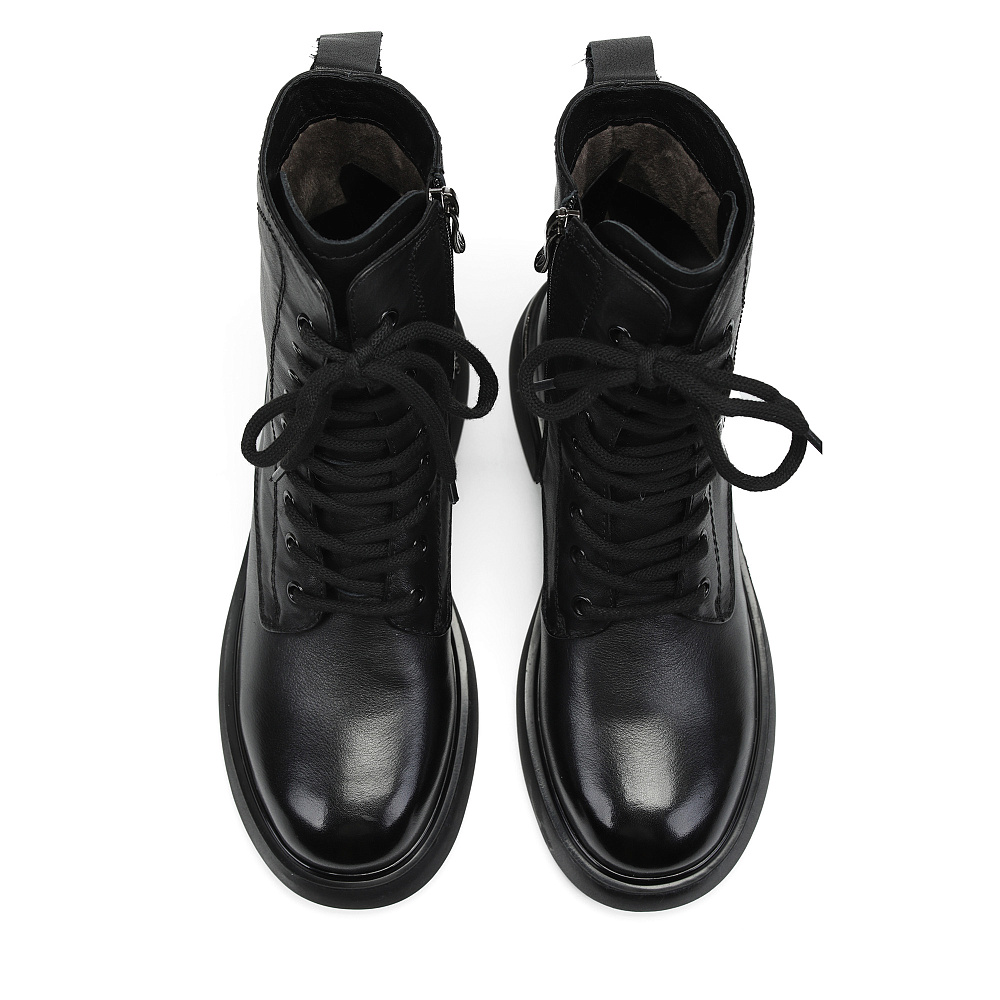 Черные ботинки из кожи Respect