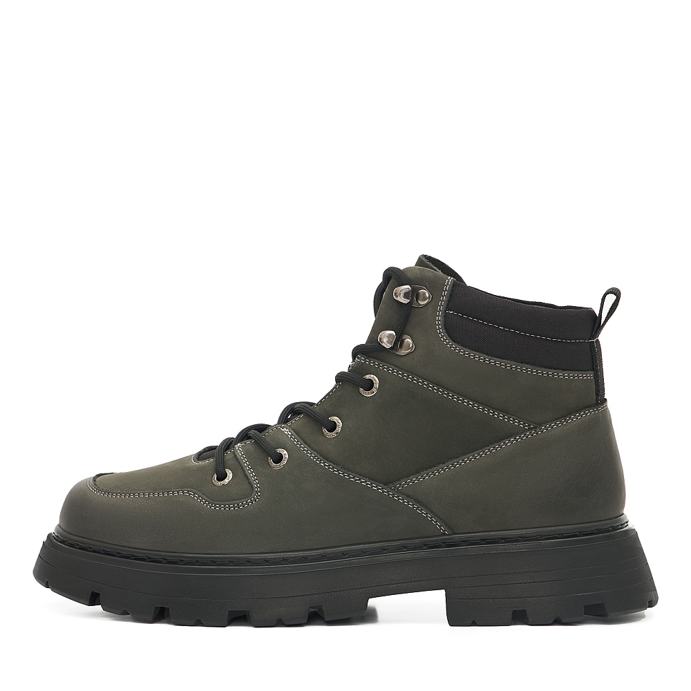 Серые ботинки из нубука Respect