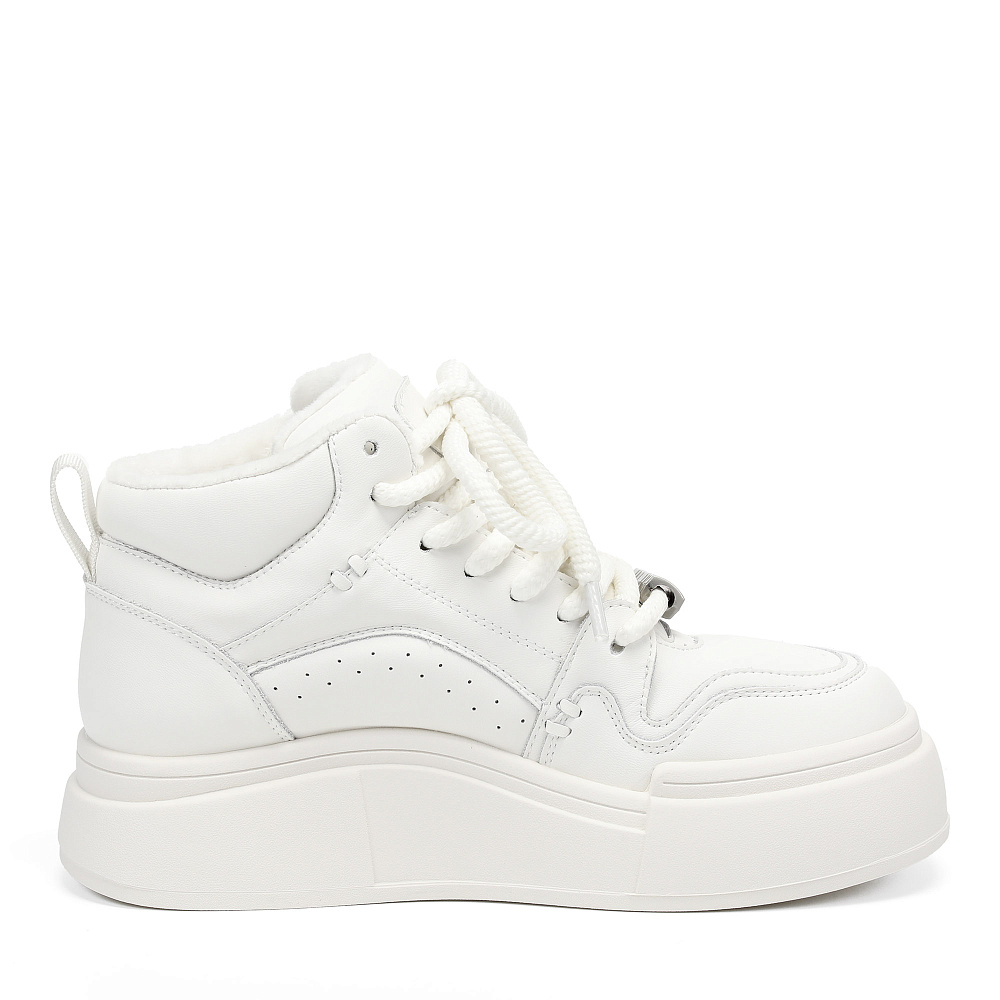 Белые высокие кеды из кожи RSP LAB