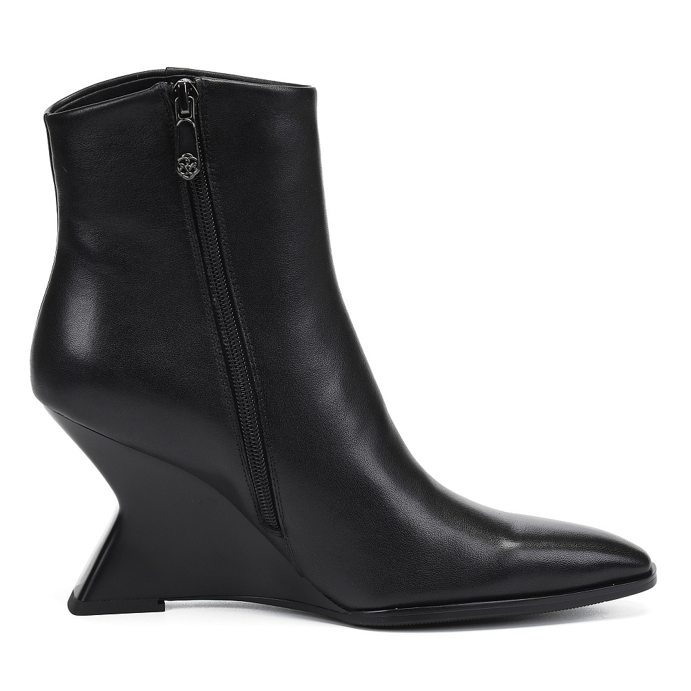 Черные ботильоны из кожи RESPECT PREMIUM