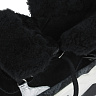 Черные кроссовки из комбинированных материалов на утолщенной подошве