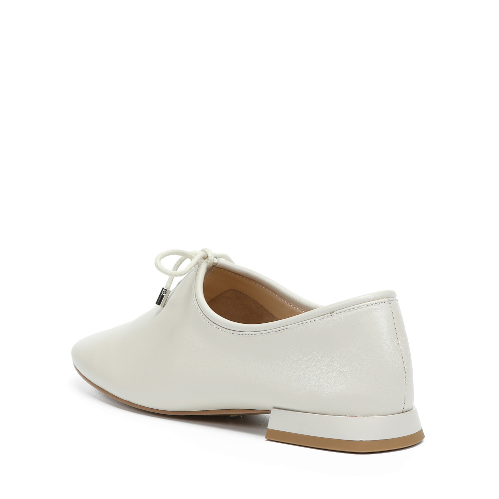 Туфли из гладкой кожи рисового цвета RESPECT PREMIUM