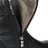Черные ботинки из кожи на подкладке из текстиля с застежкой на молнию и пряжки