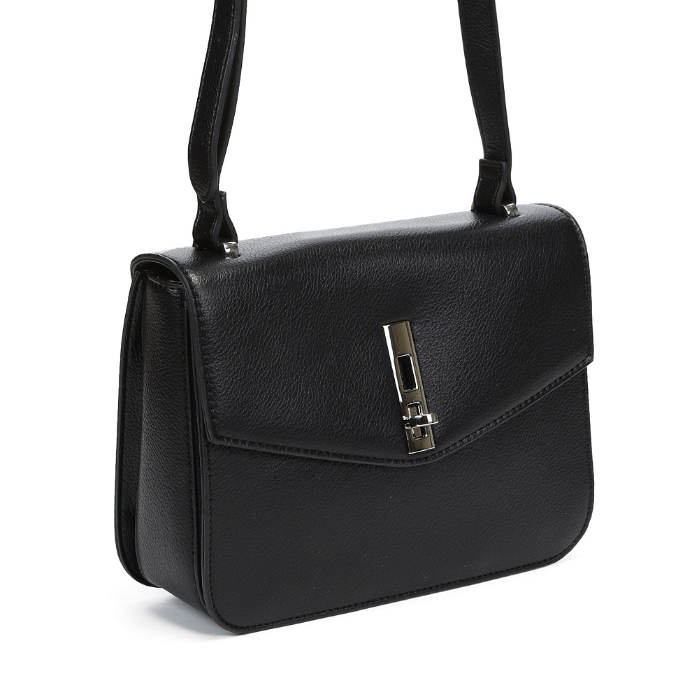 Черная сумка мессенджер из экокожи Respect