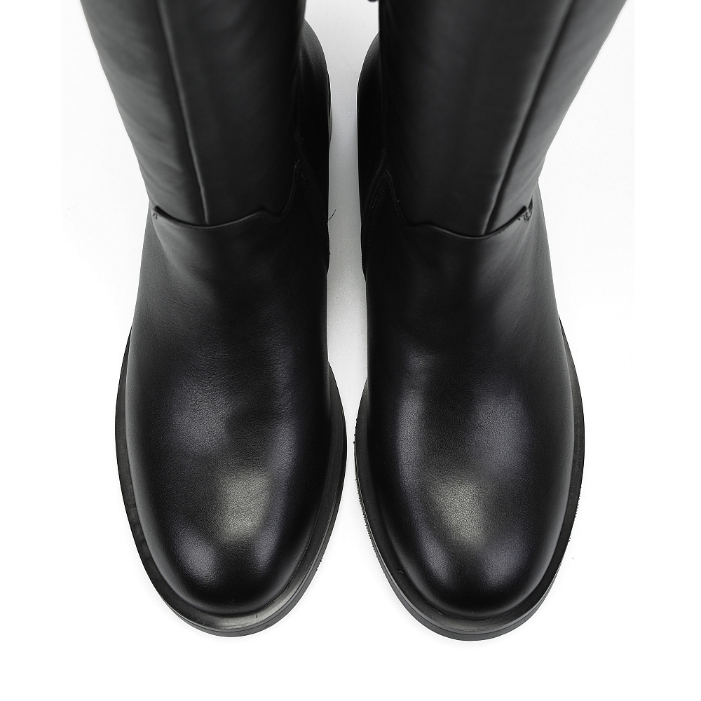 Черные зимние сапоги из кожи Respect