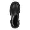 Черные ботинки из кожи на молнии на подкладке из текстиля на тракторной подошве