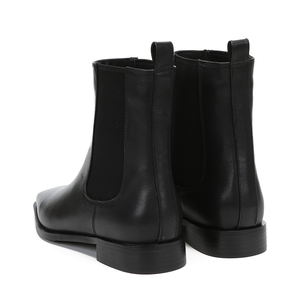 Черные ботинки из кожи Respect