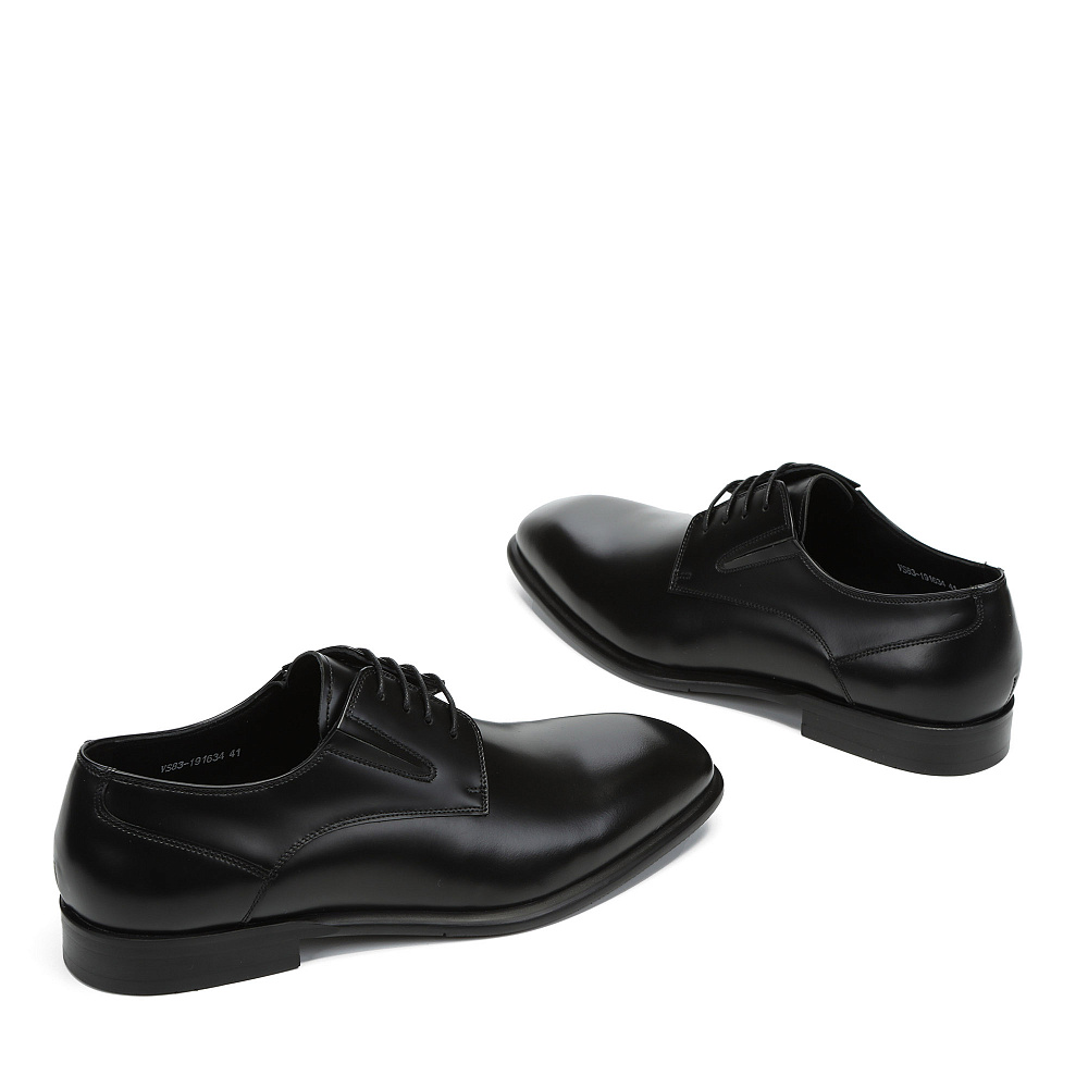 Черные полуботинки дерби из гладкой кожи RESPECT PREMIUM