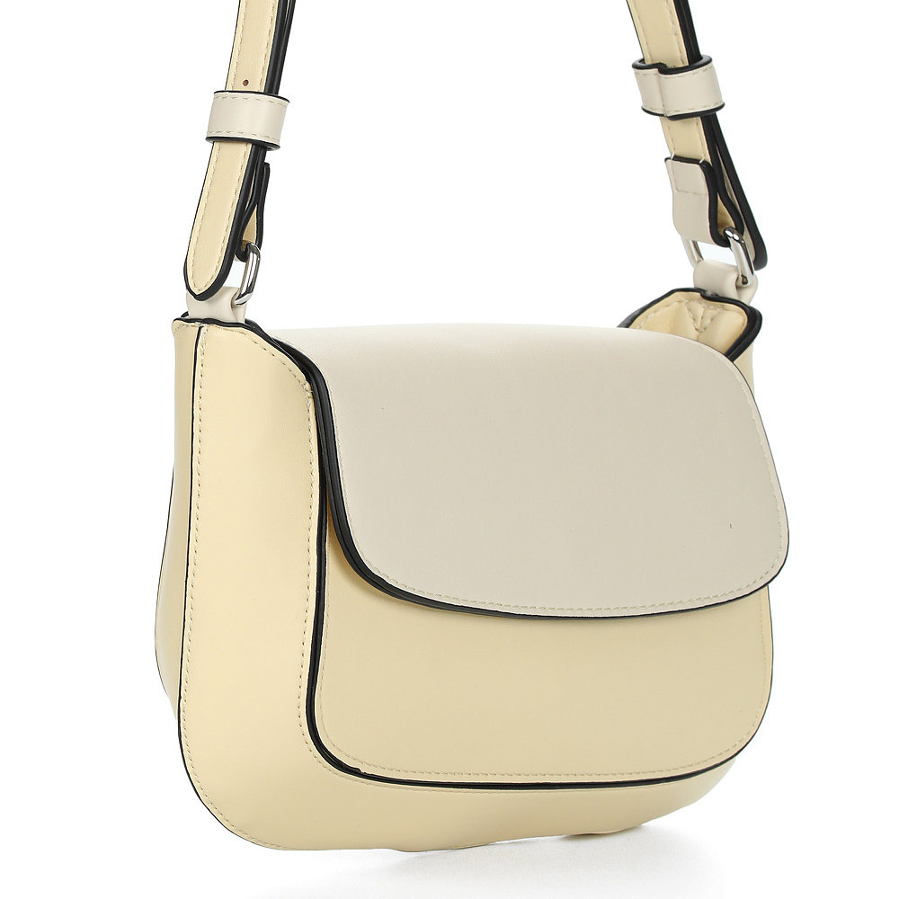 Желто-бежевая сумка из экокожи Respect