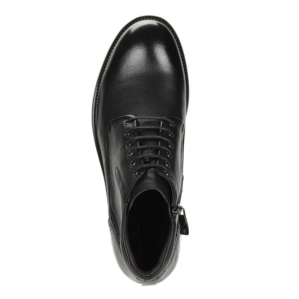 Черные ботинки из гладкой кожи Respect