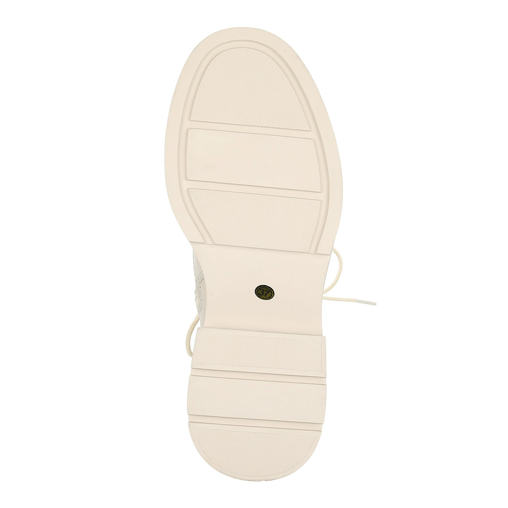 Бежевые ботинки из гладкой кожи Respect