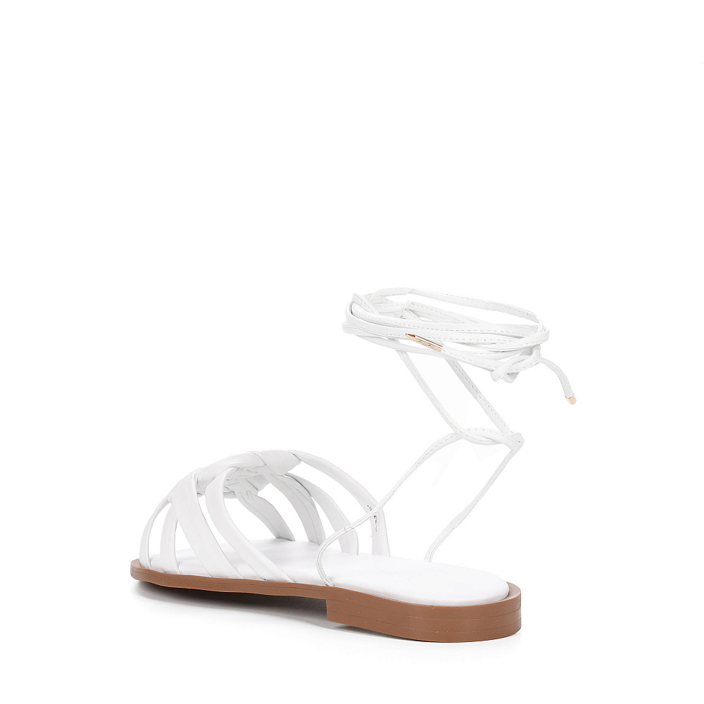 Белые сандалии из кожи Respect