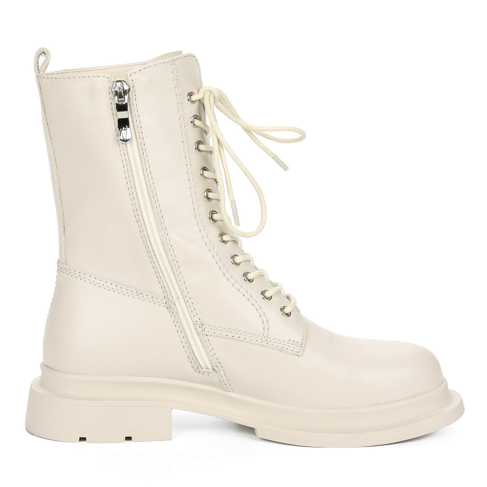 Бежевые ботинки из гладкой кожи Respect