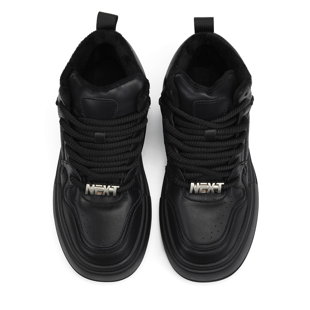 Черные высокие кеды из кожи RSP LAB