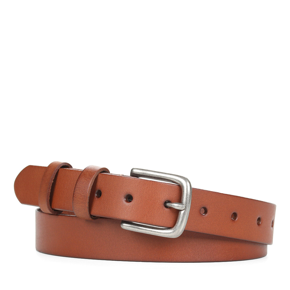 Рыжий кожаный ремень Respect