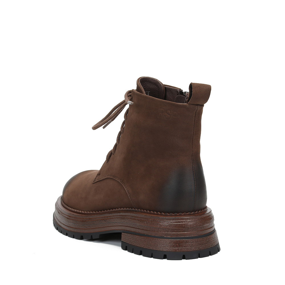 Коричневые зимние ботинки из нубука Respect