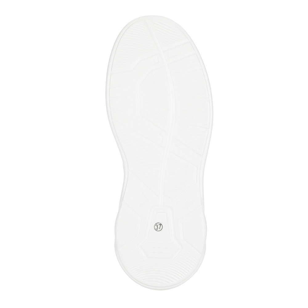 Белые лоферы из кожи на массивной подошве Respect