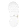 Белые кроссовки из кожи с декоративными контрастными элементами