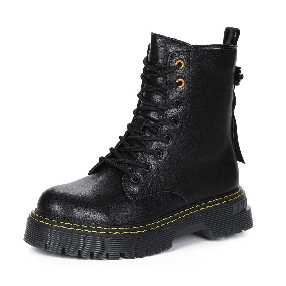 Черные ботинки из кожи на подкладке из шерсти Respect