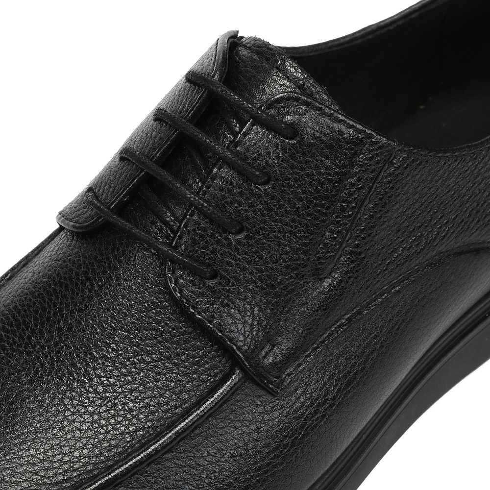 Черные полуботинки дерби из гладкой кожи RESPECT PREMIUM