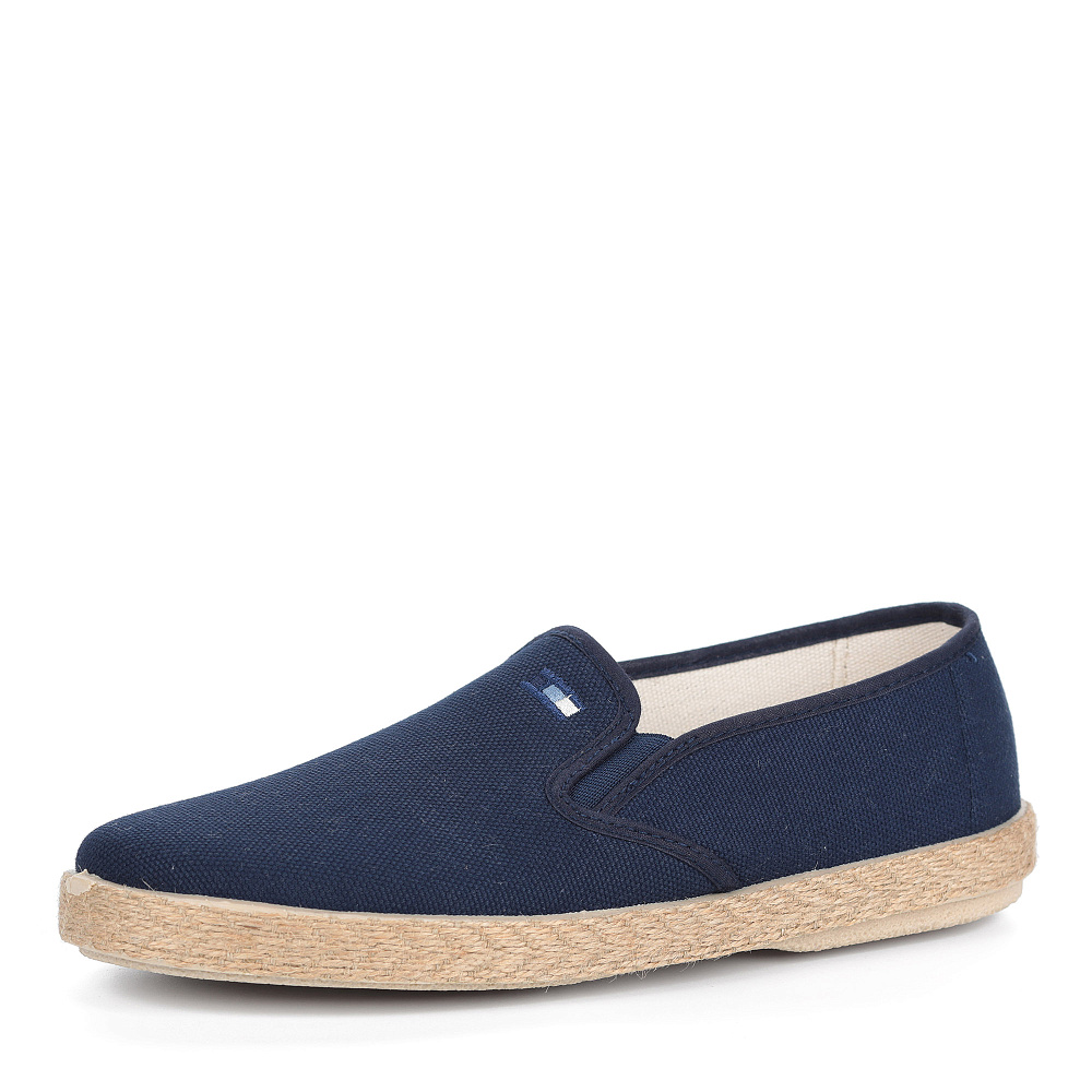 Темно-синие слипоны из текстиля Respect