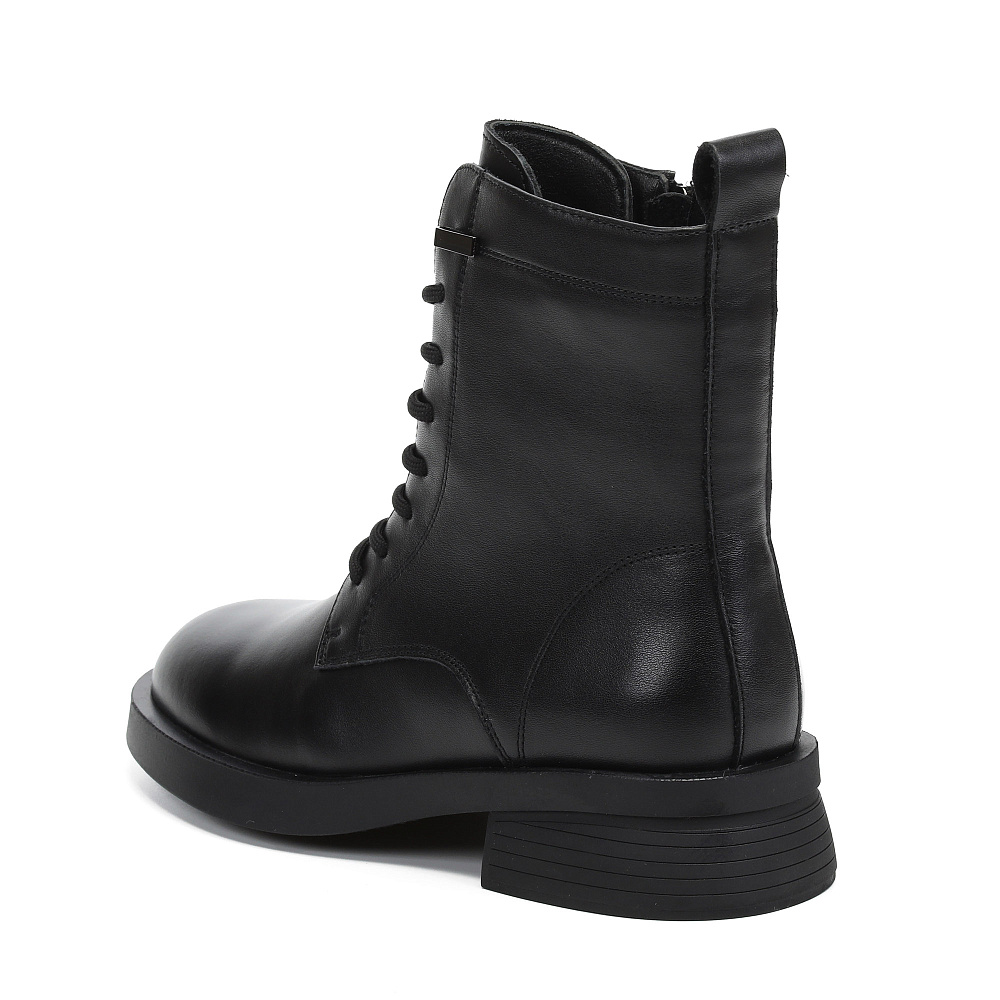Черные ботинки из кожи Respect