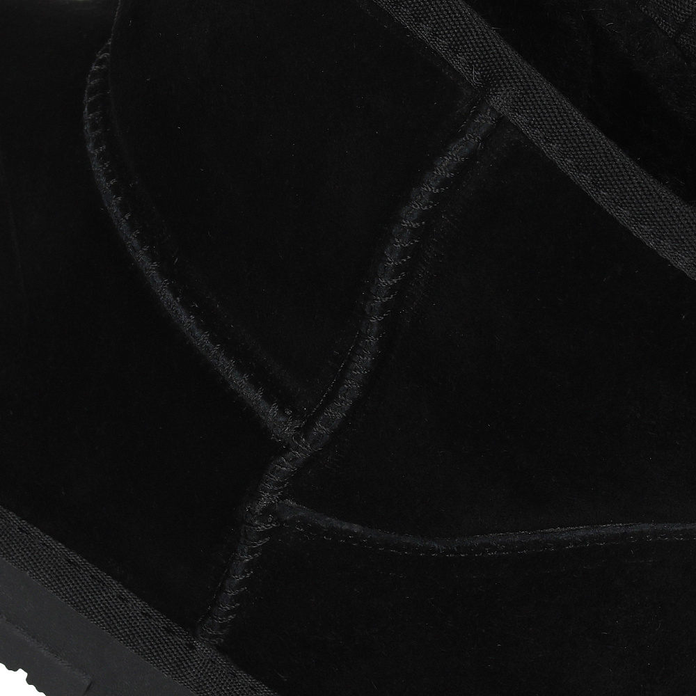 Черные угги из гидрофобного велюра Respect