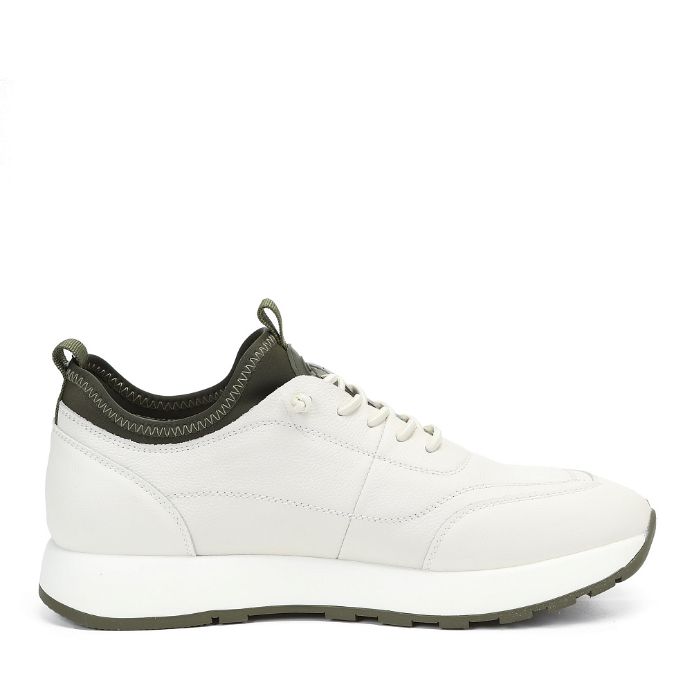 Белые кроссовки из гладкой кожи RSP LAB