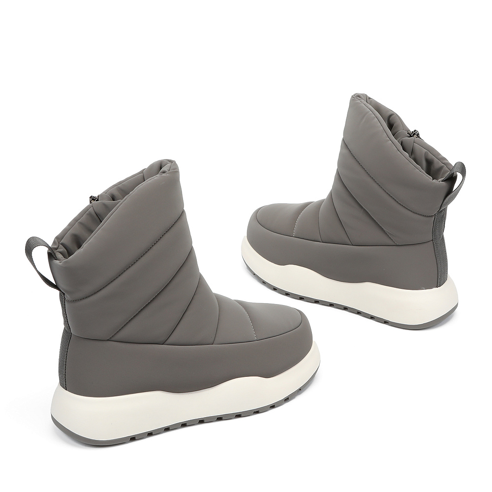 Темно-серые дутики из текстиля Respect