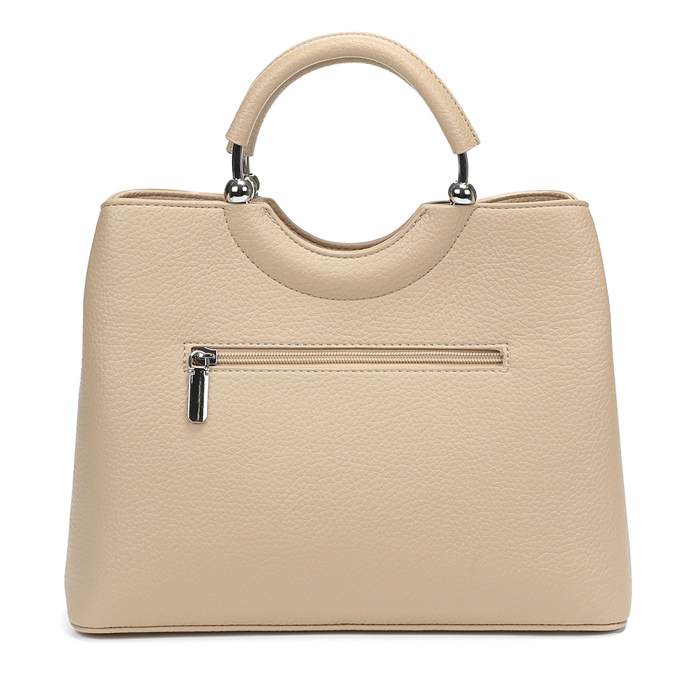 Бежевая сумка из экокожи Portofiano