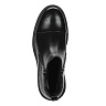 Черные утепленные ботинки из кожи без шнурков