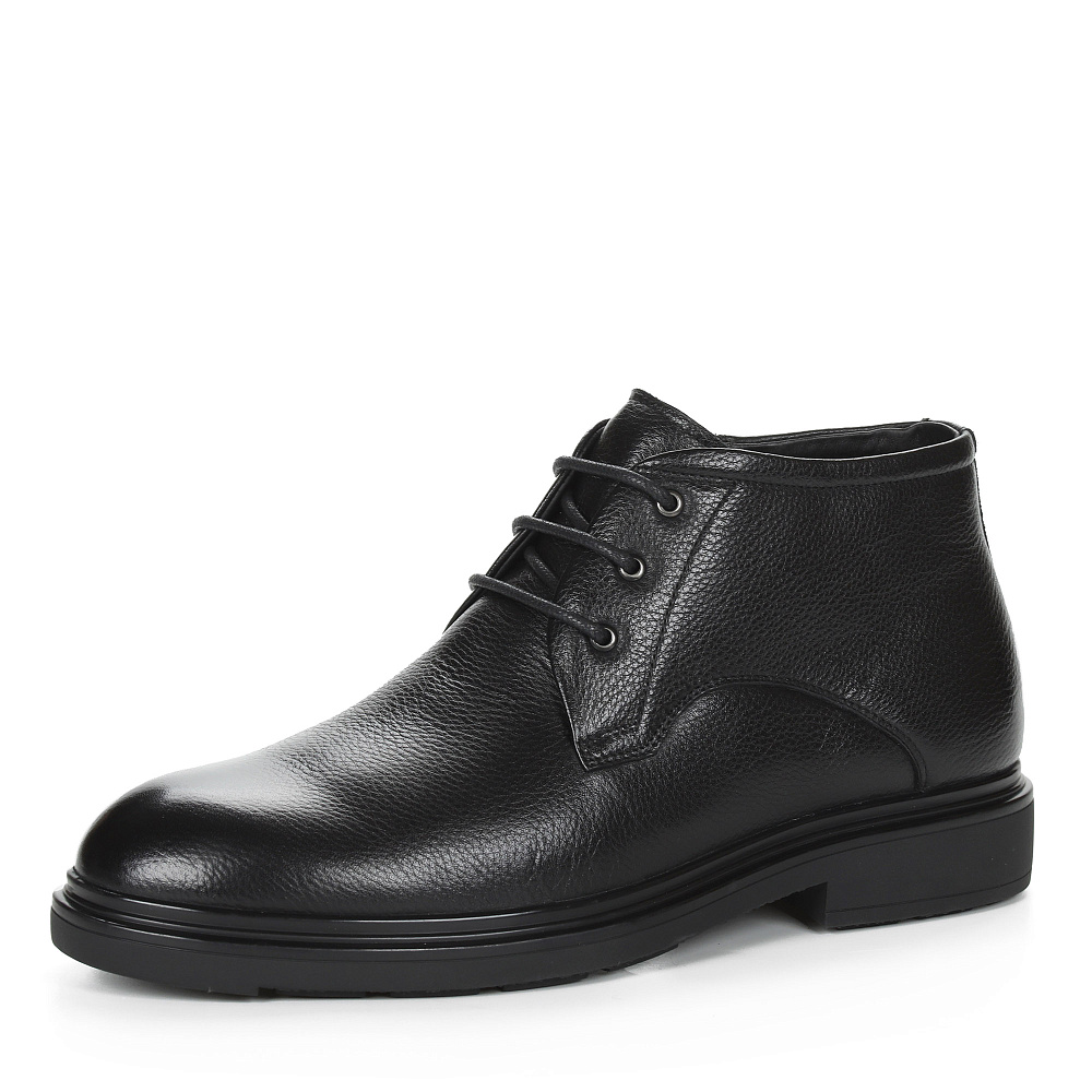 Черные утепленные ботинки из кожи Respect