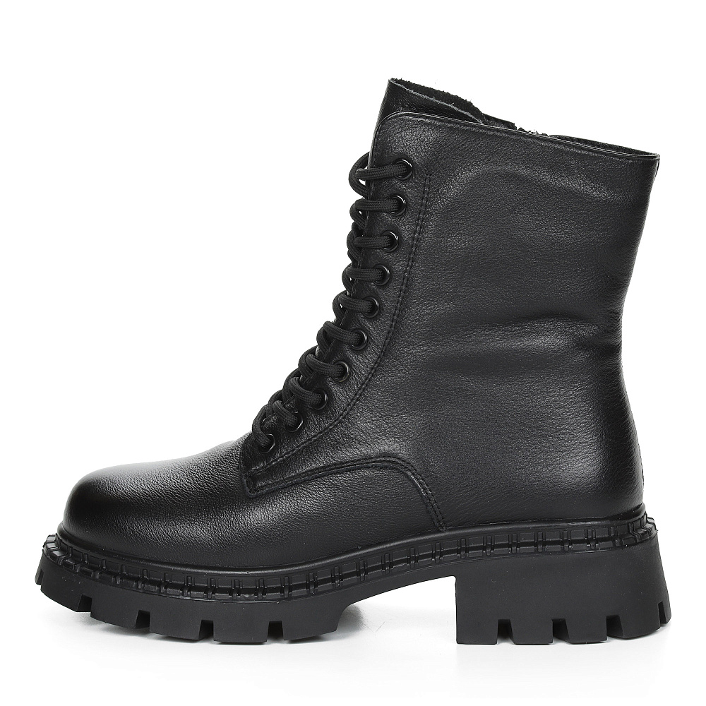 Черные зимние ботинки из кожи Respect