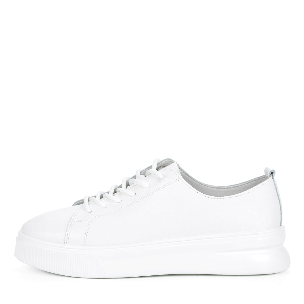 Белые кеды из кожи на подкладке из натуральной кожи Respect