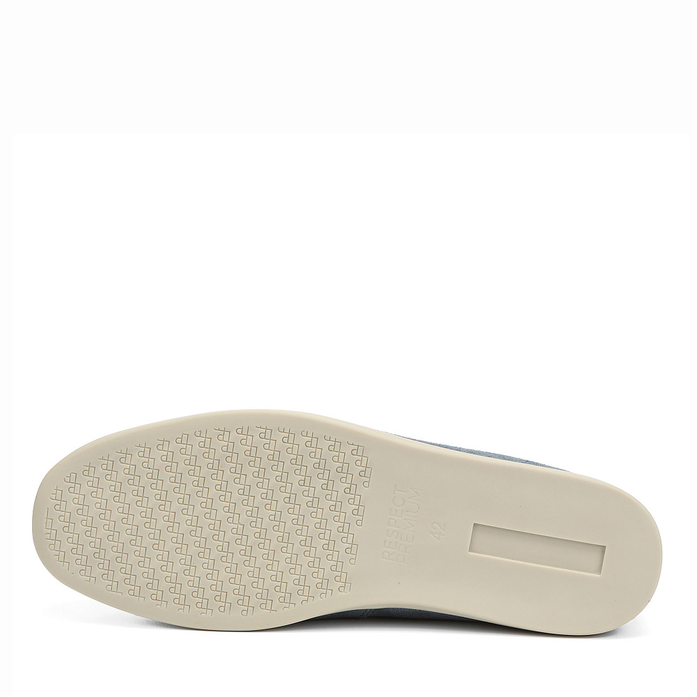 Синие слипоны из бархатистого велюра RESPECT PREMIUM