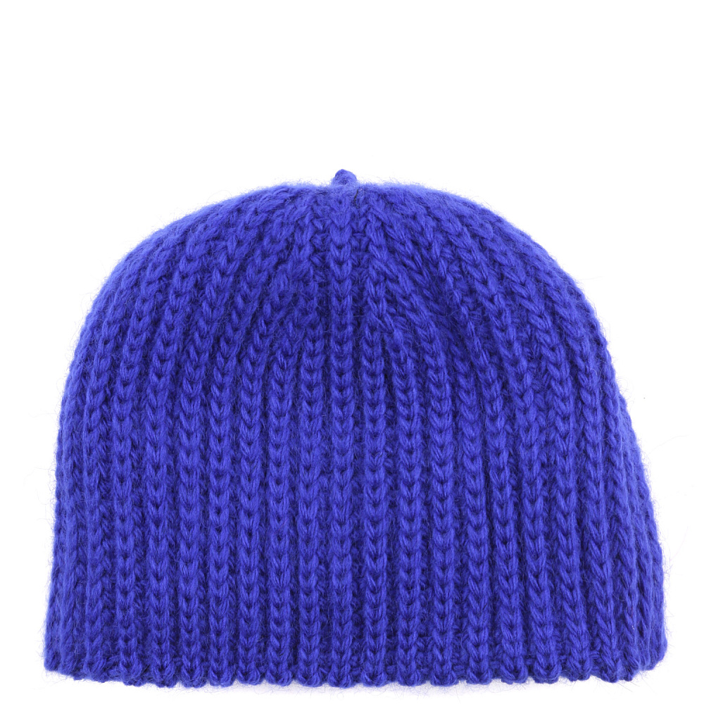 Шапка женская шерстяная синяя Fabretti