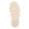 Белые ботинки на шнуровке из кожи на подкладке из текстиля на тракторной подошве