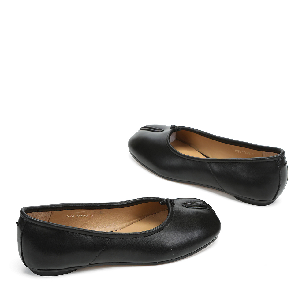 Черные балетки из гладкой кожи RESPECT PREMIUM