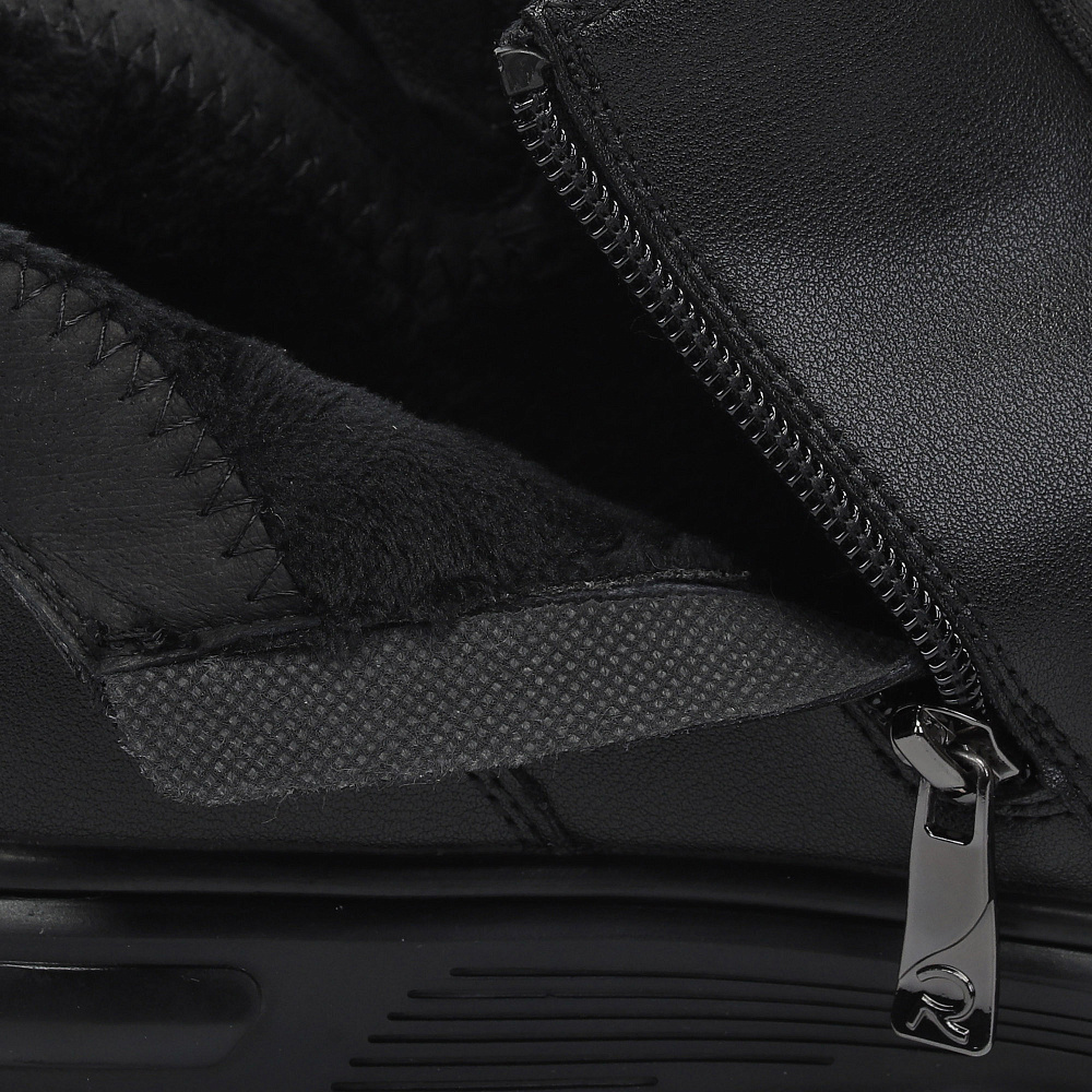 Черные ботинки из кожи Respect