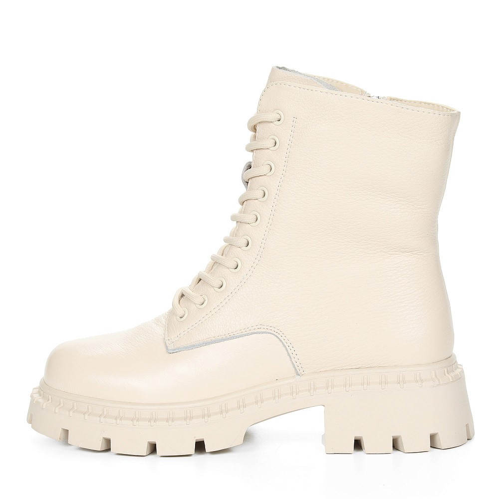 Бежевые зимние ботинки из кожи Respect