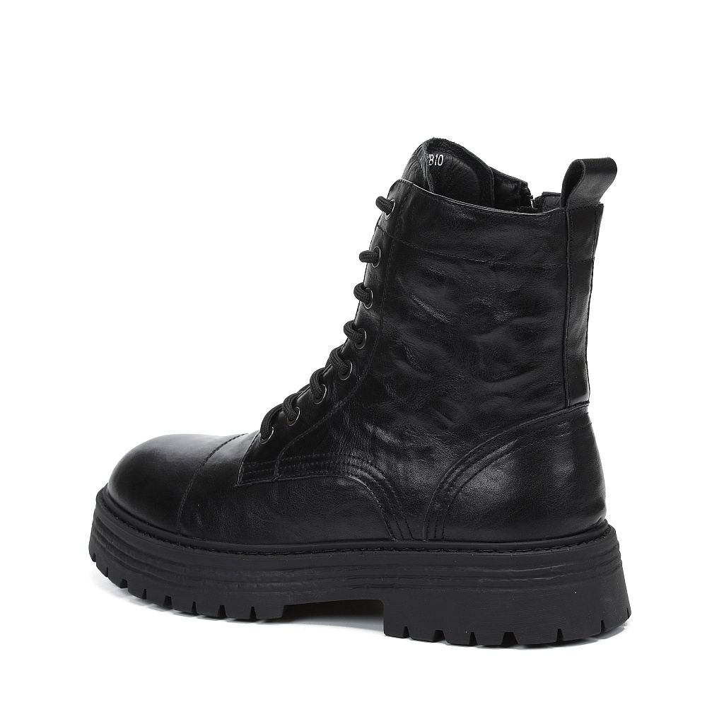 Черные зимние ботинки из гладкой кожи RESPECT PREMIUM