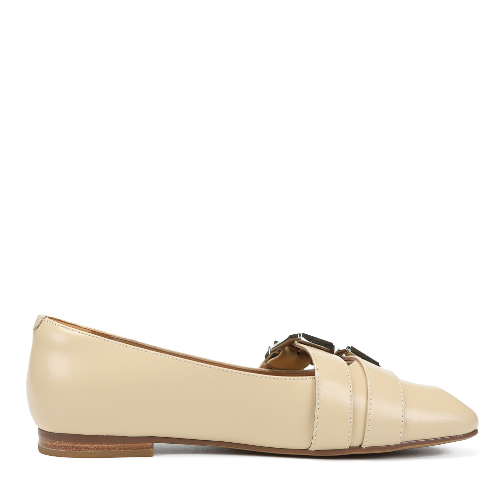 Бежевые балетки из гладкой кожи RESPECT PREMIUM