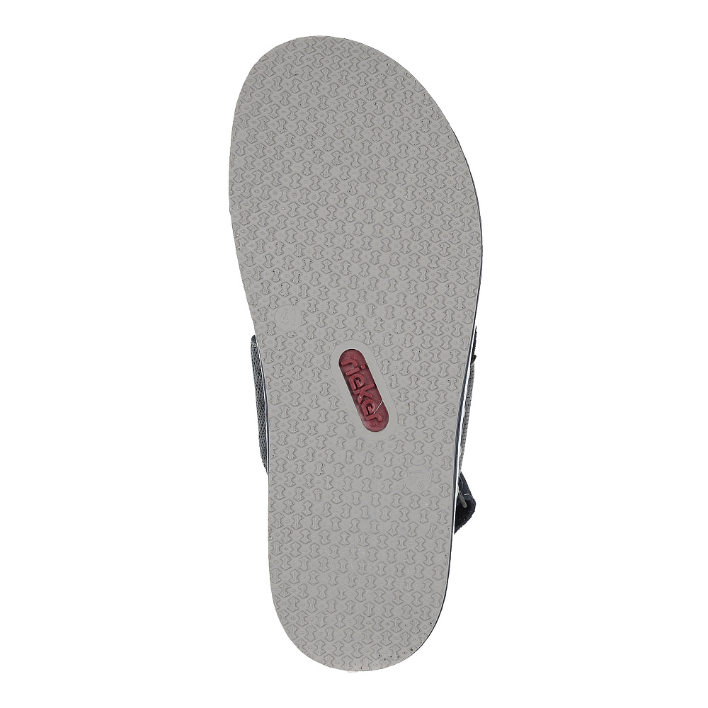 Синие сандалии из комбинированных материалов Rieker