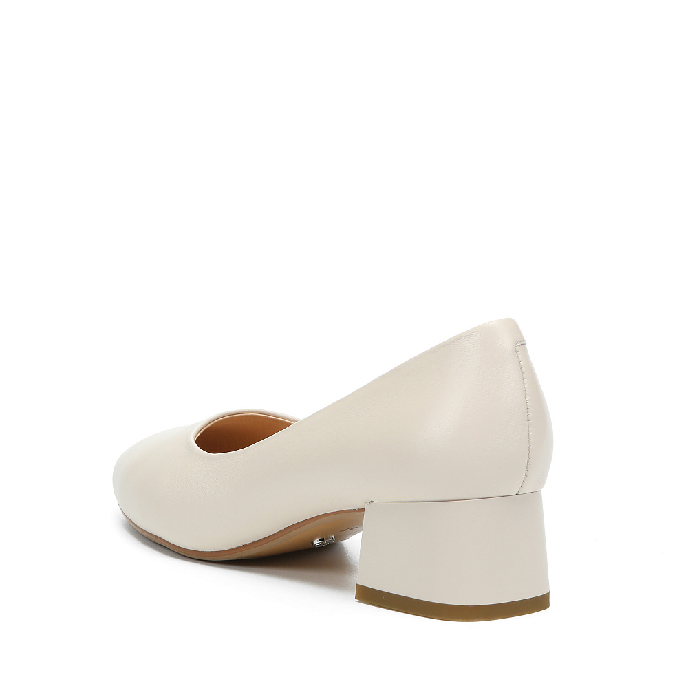 Туфли лодочки из гладкой кожи рисового цвета RESPECT PREMIUM