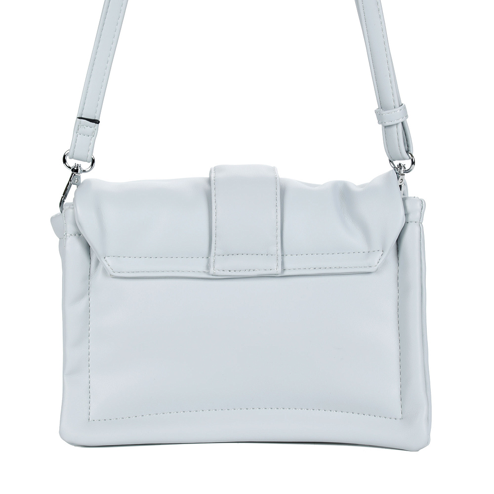 Голубая сумка из экокожи с пряжкой Respect