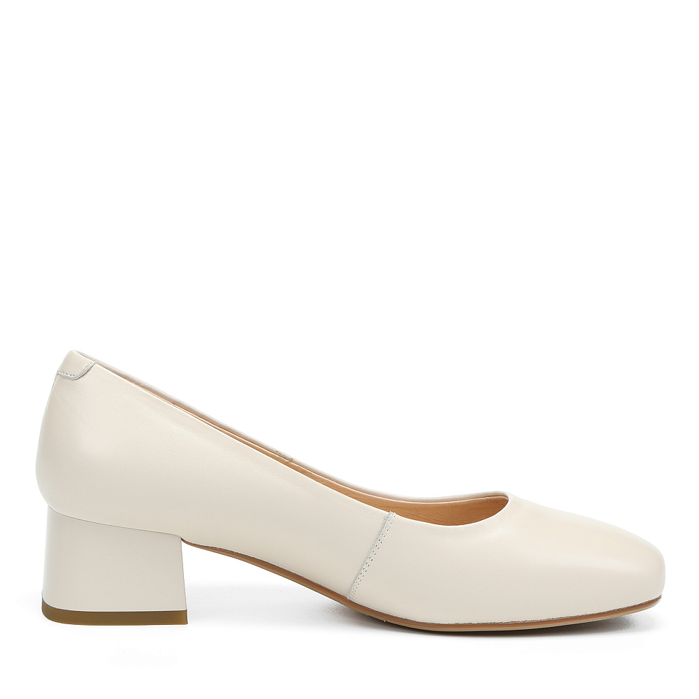 Туфли лодочки из гладкой кожи рисового цвета RESPECT PREMIUM