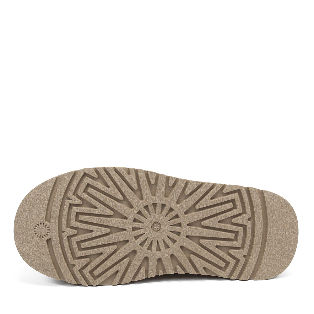 Коричневые низкие угги из бархатистого велюра Respect