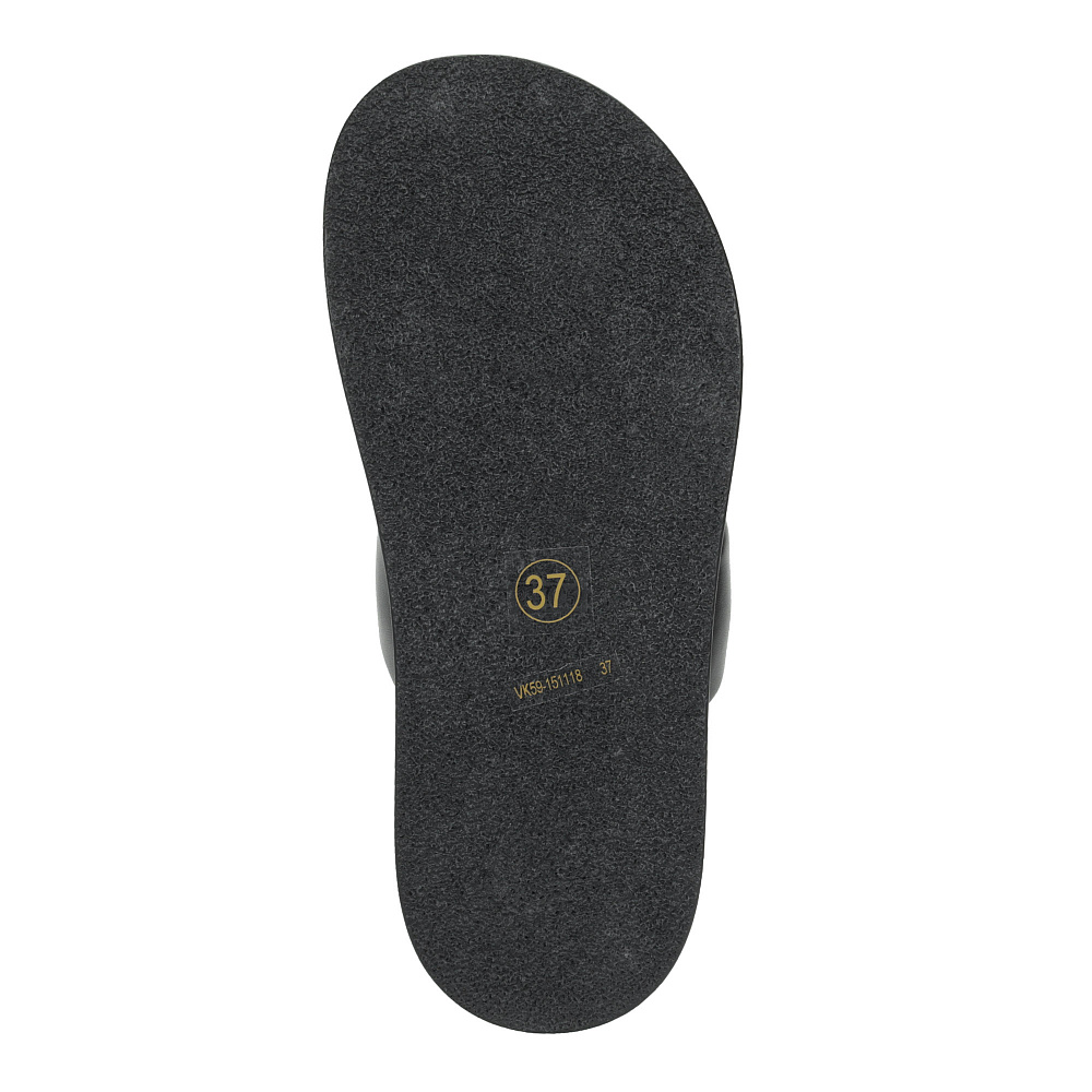 Черные сабо из экокожи на подкладке из экокожи на утолщенной подошве Respect